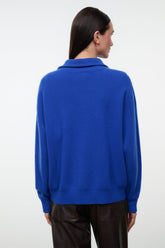HUDSON CASHMERE SWEATER | COBALT