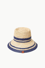 RITA BUCKET HAT | NATURAL NAVY