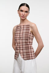 UNA TOP | TUSCANY PLAID