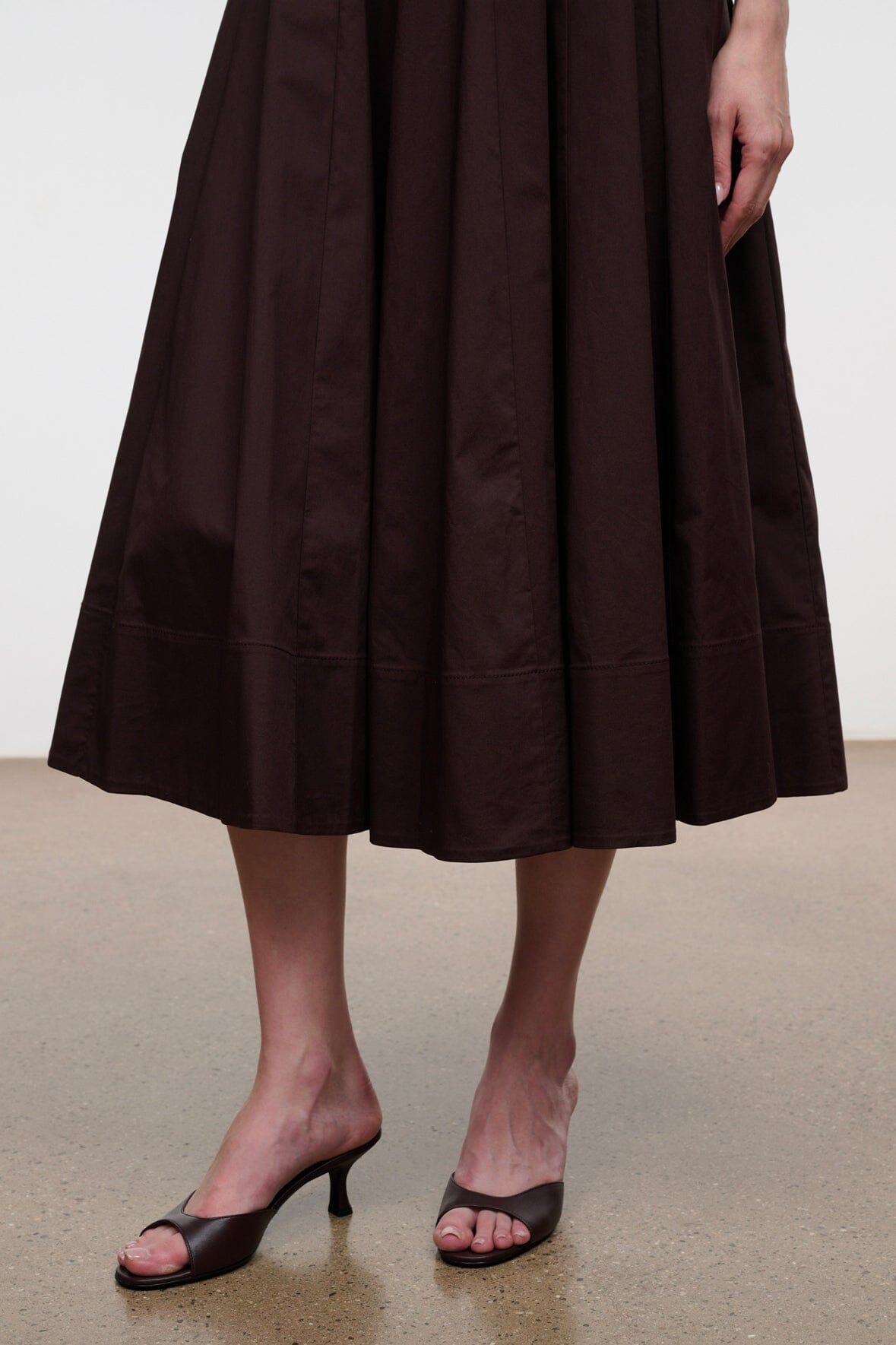 BRIGITTE LEATHER MULE | ESPRESSO