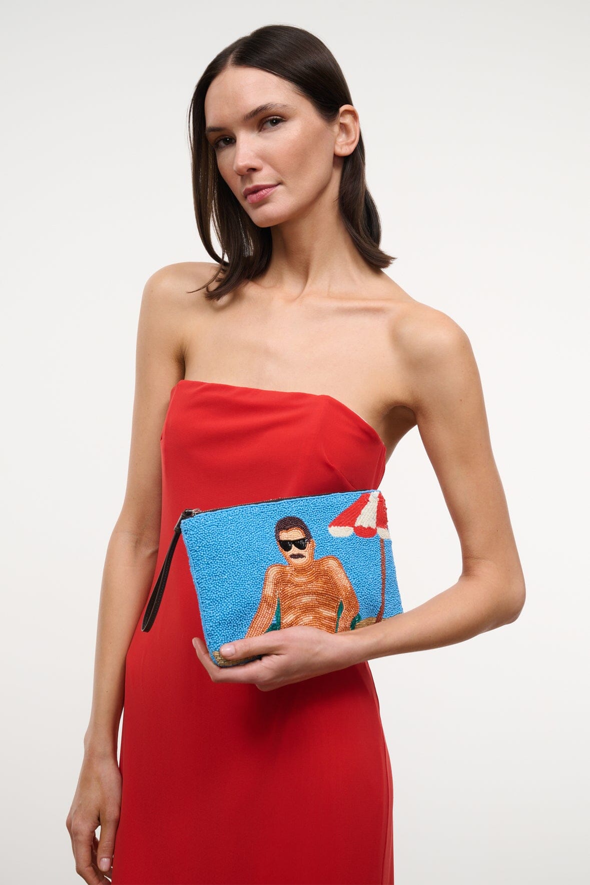 TOMMY BEADED LARGE POUCH | SUNDAZE