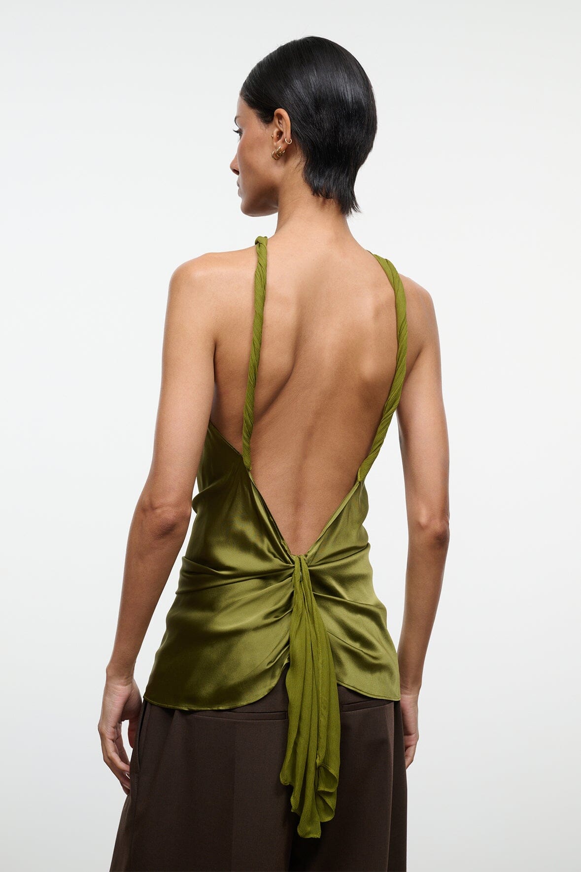 CHARLI SILK TOP | PEAR