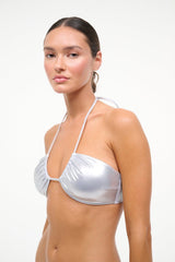 PARADISE BIKINI TOP | SILVER