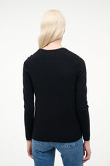 MIDNIGHT CASHMERE CARDIGAN | BLACK