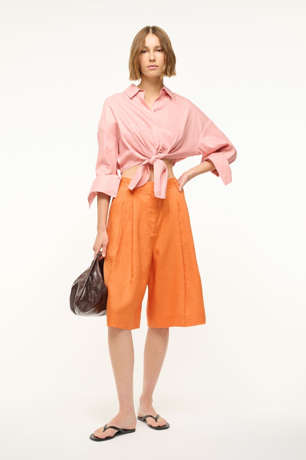 LISA LINEN TOP | FADED BLUSH