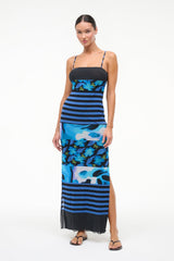 LEONA MESH DRESS | BLUE HAZE MULTI