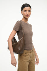LARGE DEMY SHOULDER BAG | TRUFFLE