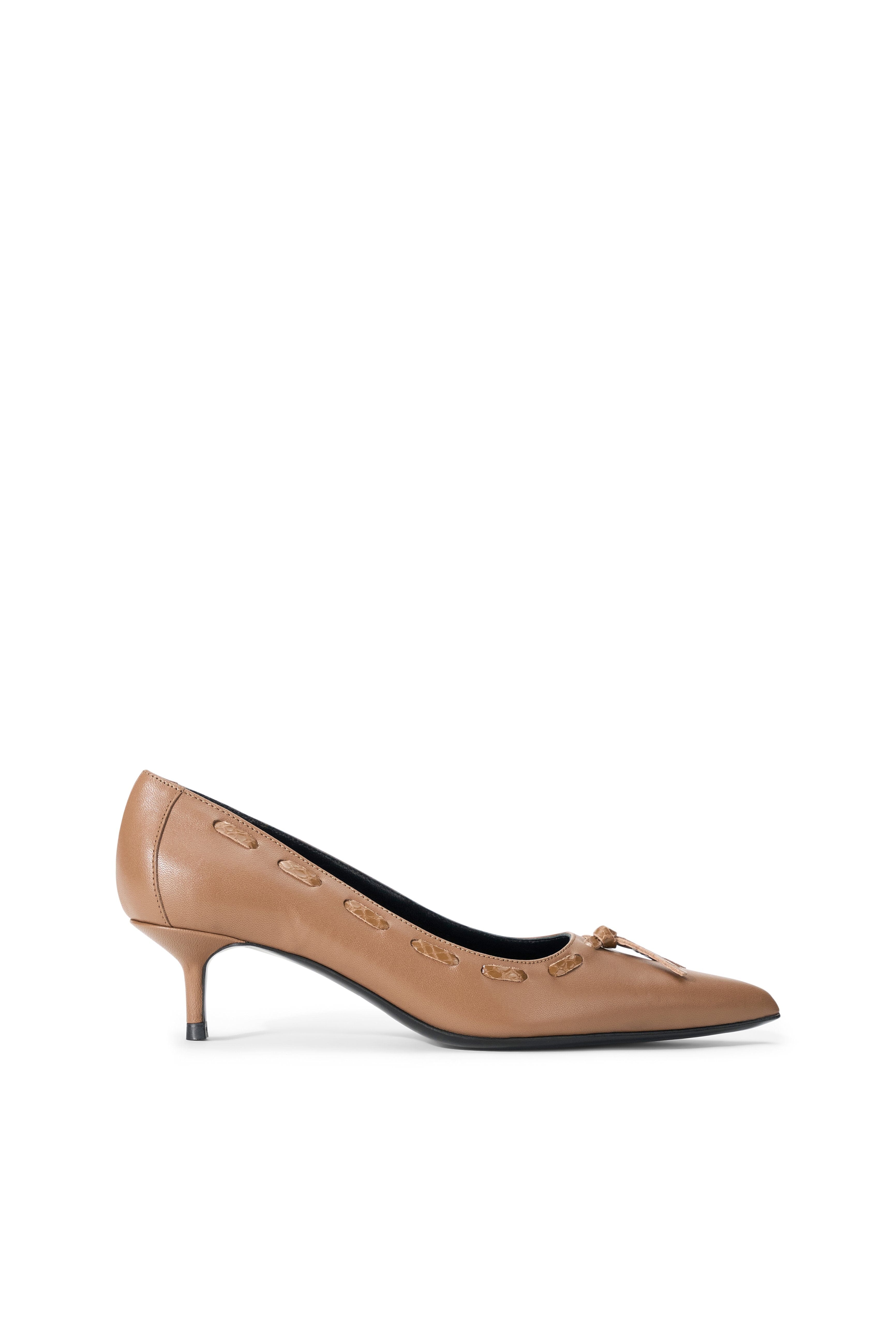 SEBASTIAN KITTEN HEEL PUMP | HUSK