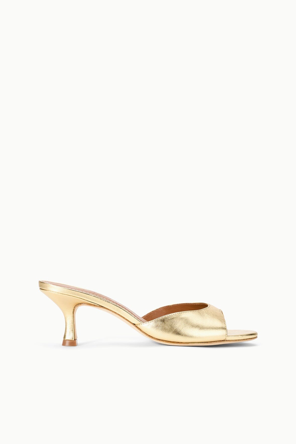 BRIGITTE LEATHER MULE | GOLD