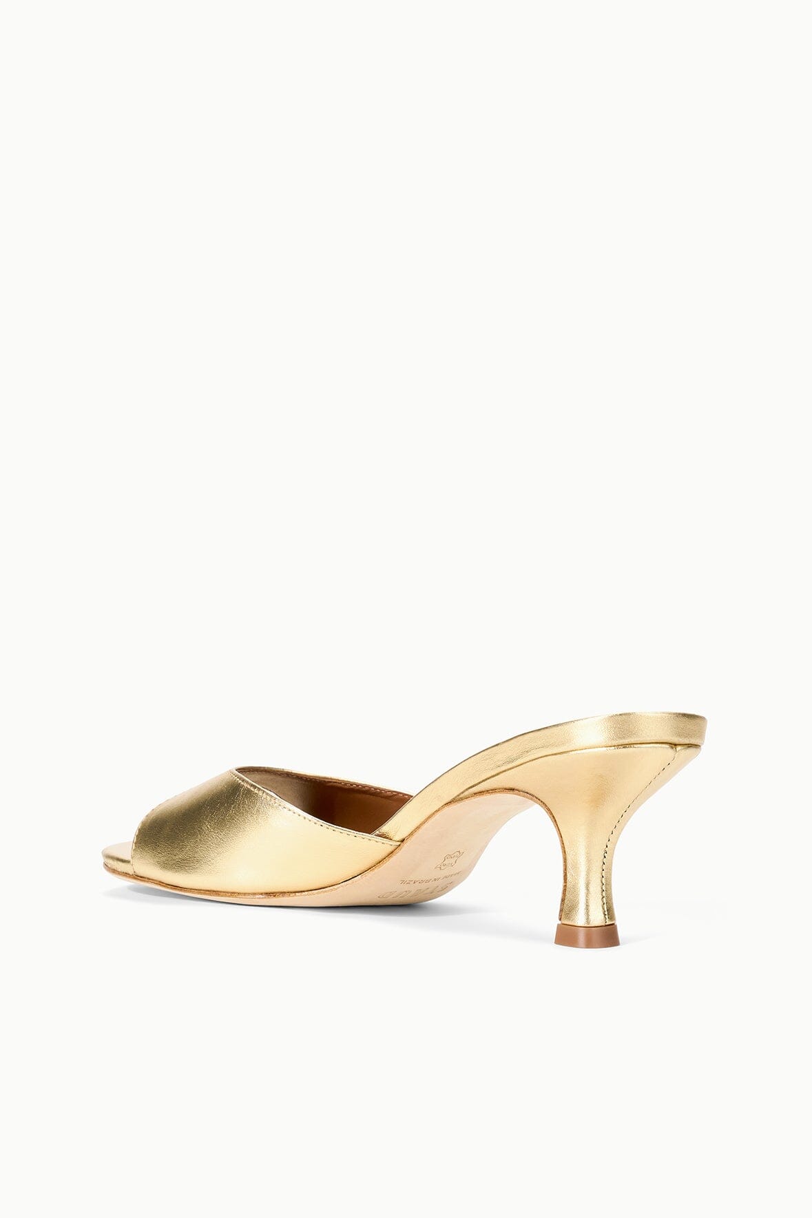 BRIGITTE LEATHER MULE | GOLD