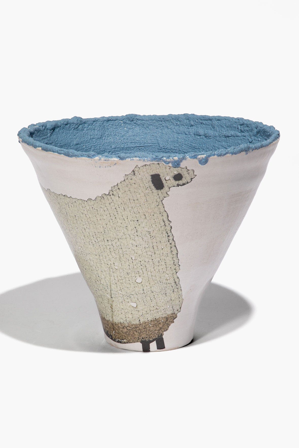 CERAMIC SHEEP VASE | WIDE