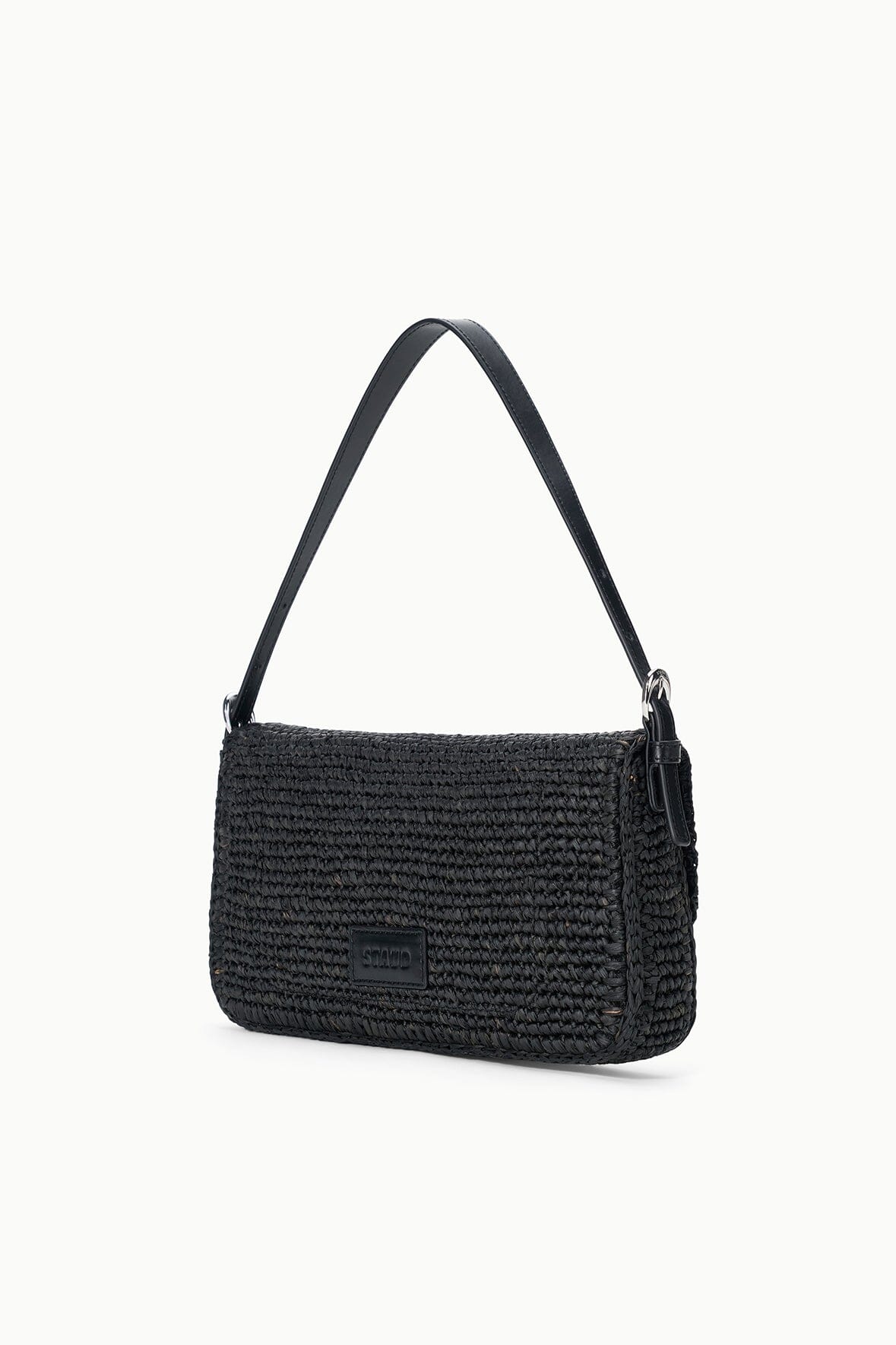 HARLOW RAFFIA BAG | BLACK RAFFIA