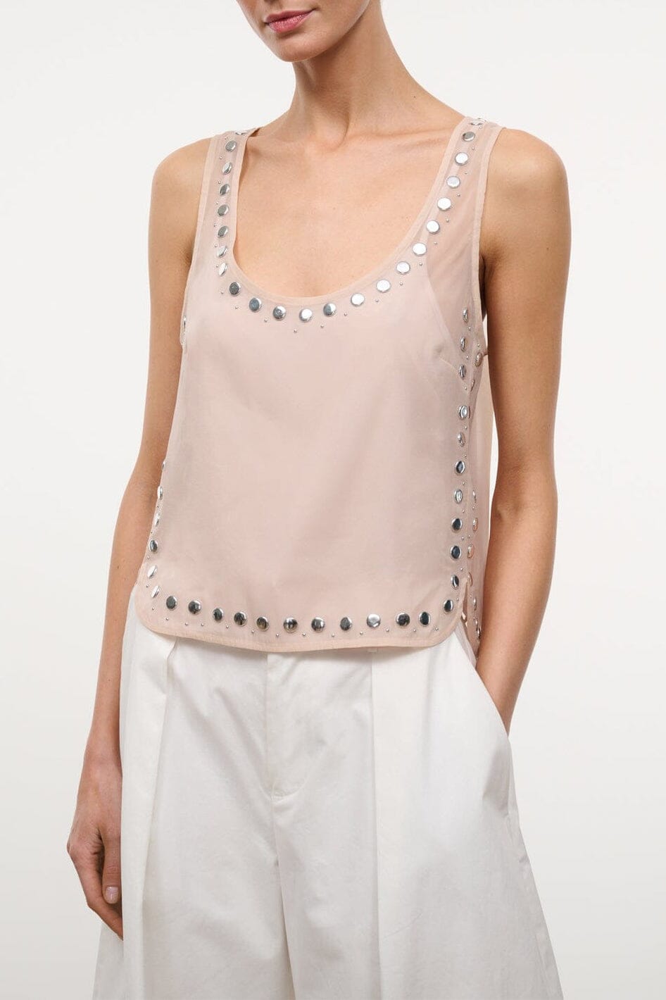 CARA TOP | FLAX STUDS