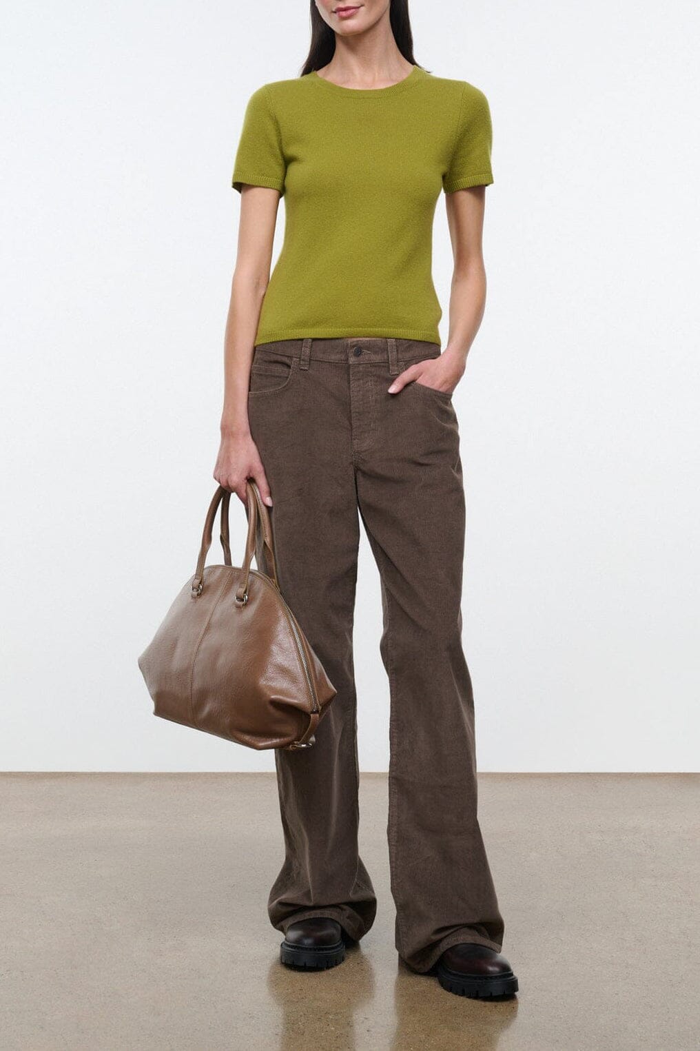 EASY CASHMERE TEE | PEAR