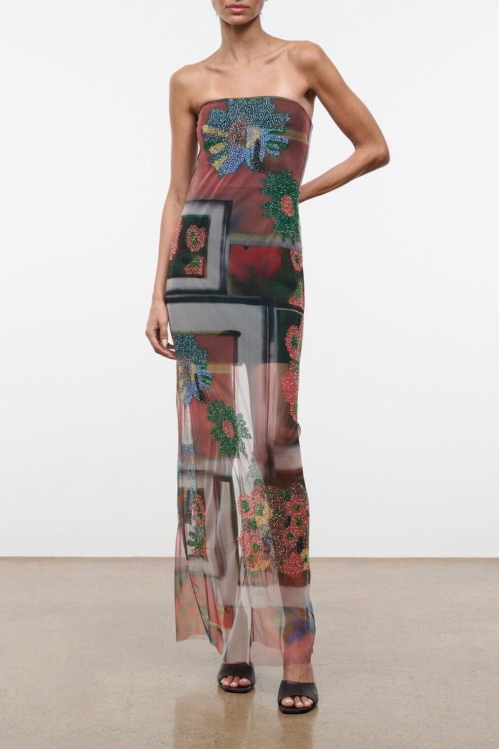 LILIANA DRESS | BEADED SUPERBLOOM SCARF
