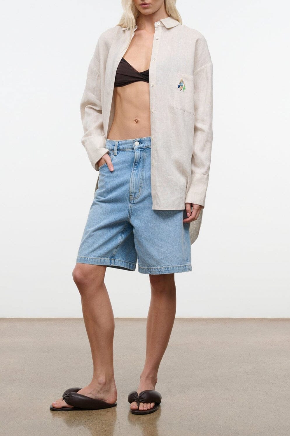 SANDBAR LINEN TOP | NATURAL